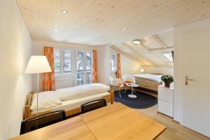 מיטה או מיטות בחדר ב-Hotel-Restaurant zum Gade
