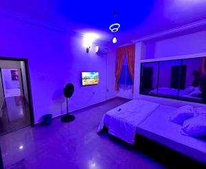Ένα ή περισσότερα κρεβάτια σε δωμάτιο στο Abuja Municipal Luxury Home +1 φωτογραφίες
