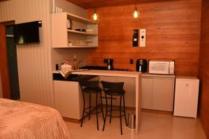 Dapur atau dapur kecil di Cabanas Rota do Vinho