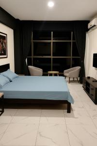 Istumisnurk majutusasutuses Luxury Studio Apartment in B-17, MULTI GARDEN