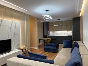 Χώρος καθιστικού στο Tirana Center Apartment +7 φωτογραφίες