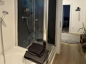 Koupelna v ubytování Guest rooms Eifelglück in Pelm