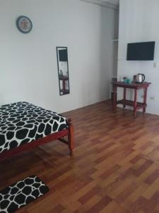 Un televizor și/sau centru de divertisment la Hotel NO STRESS TRAVELLERS