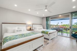 カハナにあるEldorado K104 · EL K104 Spacious 1BD w Near Beachのベッドルーム(ベッド2台付)、バルコニー +44枚の写真