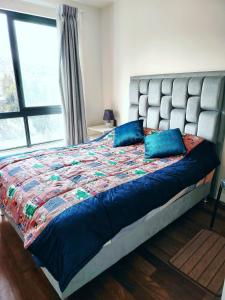Ένα ή περισσότερα κρεβάτια σε δωμάτιο στο Flamante Apartamento, Cálido e Iluminado con una Vista Panorámica