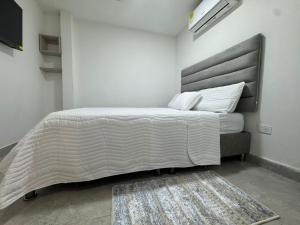 Ένα ή περισσότερα κρεβάτια σε δωμάτιο στο HOTEl SAN ANTONIO ZONA TURISTICA