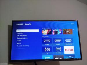 Televisyen dan/atau pusat hiburan di Tlaxcala Apartment # 4
