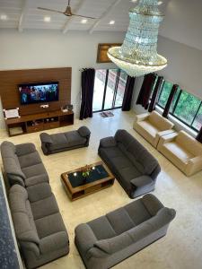 Χώρος καθιστικού στο Mountain Breeze