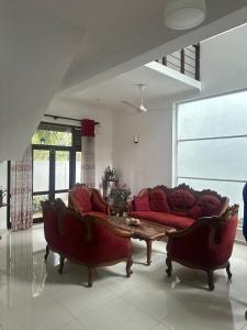 Posezení v ubytování GreenFields Ventures