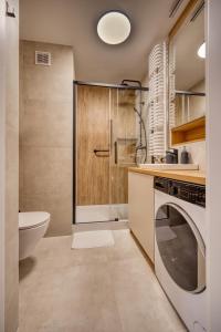 Koupelna v ubytování Deluxe Apartament Pobitno