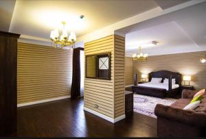 Ένα ή περισσότερα κρεβάτια σε δωμάτιο στο Jansaya Resort база отдыха Жансая +3 φωτογραφίες