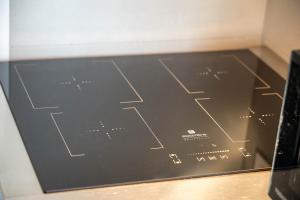 a close up of a digital screen in a microwave at Castello di Lisignano - Storia Pace e Tradizione in Agazzano