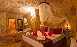 Postel nebo postele na pokoji v ubytování Cappadocia Home