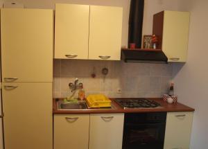 Kuchyň nebo kuchyňský kout v ubytování Apartment Luna