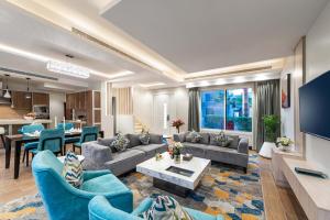 Posezení v ubytování منتجع رينيوم القيروان الرياض