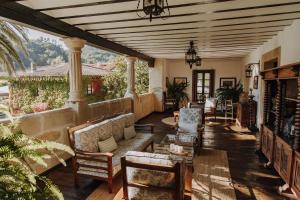 Χώρος καθιστικού στο Hotel Palacio de Caranceja