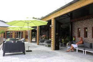 A patio or other outdoor area at Dunez men only resort