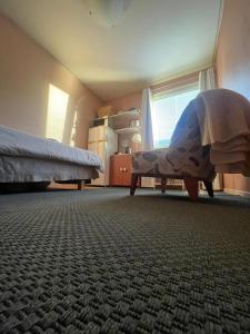 a bedroom with two beds and a window at City Nook in Stockholm +5 photos