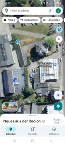 a screenshot of a map of a street with a bus at Diana in Wermelskirchen