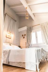 Giường trong phòng chung tại Maison de Montagne Florina