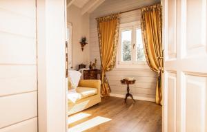 Giường trong phòng chung tại Maison de Montagne Florina