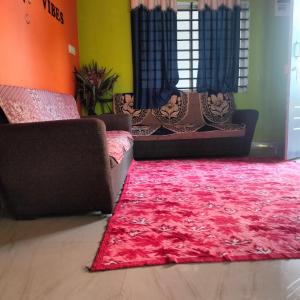 Posezení v ubytování Coorg veena villa