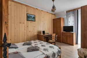 TV a/nebo společenská místnost v ubytování Helenówka - dom w górach z jacuzzi