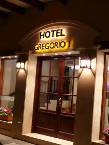 a hotel with a sign that reads hotel georgolis at Gregorio I Hotel Boutique in San Salvador de Jujuy