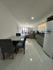 Η κουζίνα ή μικρή κουζίνα στο Loft a 200m do Consulado Americano
