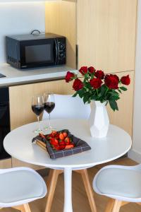 Η κουζίνα ή μικρή κουζίνα στο hotelise l Pastel Apartment