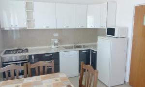Kuchyň nebo kuchyňský kout v ubytování Apartments Beg