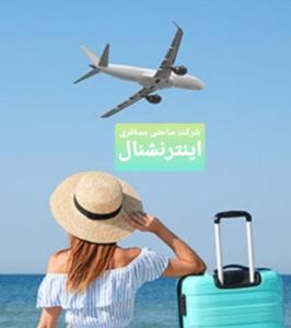 カシュにあるistanbul hotel roomのスーツケースと飛行機を持ったビーチにいる女性