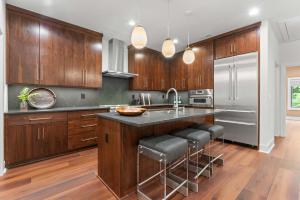 Kuchyň nebo kuchyňský kout v ubytování The Luxe Barn