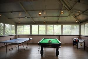 Biliár nebo kulečník v ubytování Gulmohar Resort and Spa