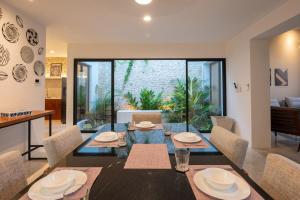 Ruang duduk di Beautiful house in downtown Mérida