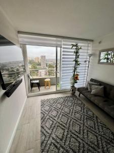 Χώρος καθιστικού στο Departamento nuevo moderno y elegante