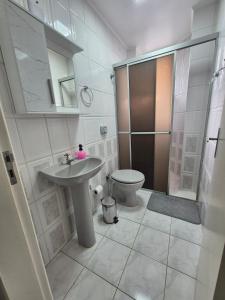 Koupelna v ubytování Apartamento Itaimbe - Centro - Garagem