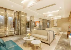 Un lugar para sentarse en Borrman Hotel Liuzhou Guizhong Avenue Liugao