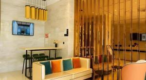 Posezení v ubytování City Comfort Inn Huanggang Luotian Yishui Waitan