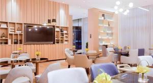 Μια τηλεόραση ή/και κέντρο ψυχαγωγίας στο Echarm Hotel Huangshi Yingbin Avenue