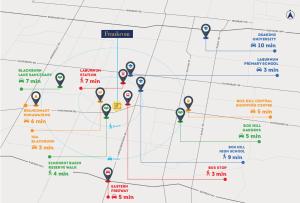a map of the united states with cities and airports at Residence Of Frankcom in Blackburn +3 photos