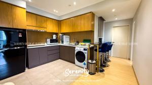 Η κουζίνα ή μικρή κουζίνα στο Windmill Upon Hills Serenity Retreat Genting