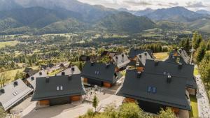 an aerial view of homes in a mountain village at Landscape Villas - LoftAffair Spa Collection in Kościelisko +153 photos