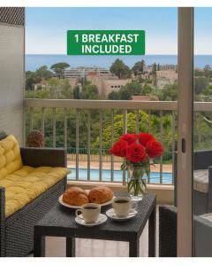 Balkón nebo terasa v ubytování FRGK - Les Horizons "Vue Mer Splendide -1 BREAKFAST INCLUDED"