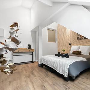 Postel nebo postele na pokoji v ubytování Fibre Ultra-Rapide, Lit Queen Size, Cosy & Calme