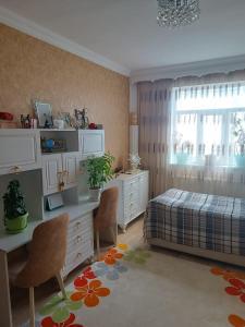 Postel nebo postele na pokoji v ubytování House in Nakhchivan city, Azerbaijan