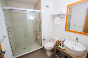 Koupelna v ubytování Sleep Inn Monclova