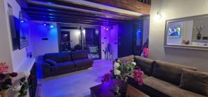 Χώρος καθιστικού στο Rodanthi villa