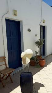 Patio alebo iná vonkajšia časť ubytovania Pavlos Rooms