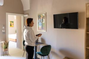 Μια τηλεόραση ή/και κέντρο ψυχαγωγίας στο Dimora Del Centro